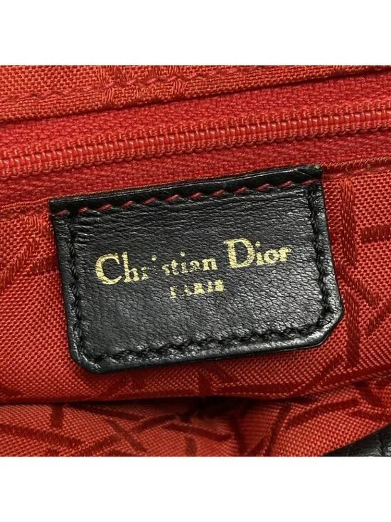 ★SOLD★ Dior Handbag Lady Bag Black Leather - Picture 12 of 16